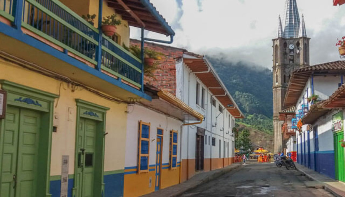 church in small town Colombia