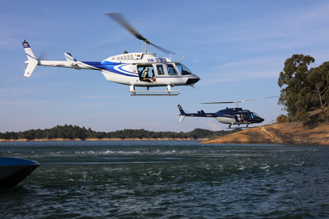 helicopter tour Guatapé