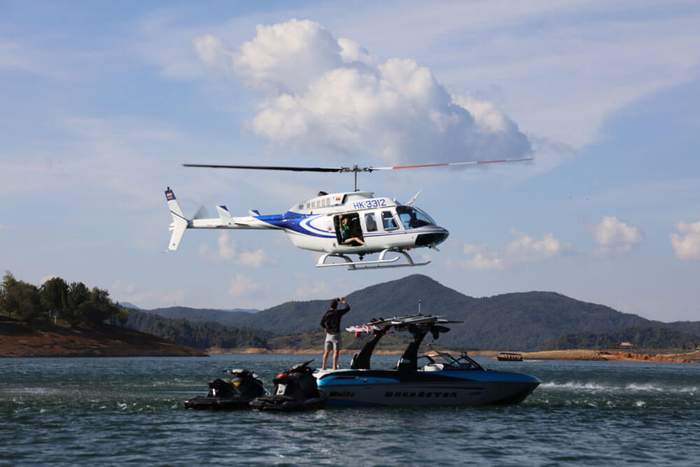 helicopter tour Guatapé