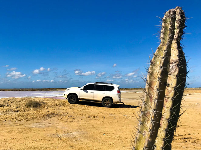 SUV in the desert