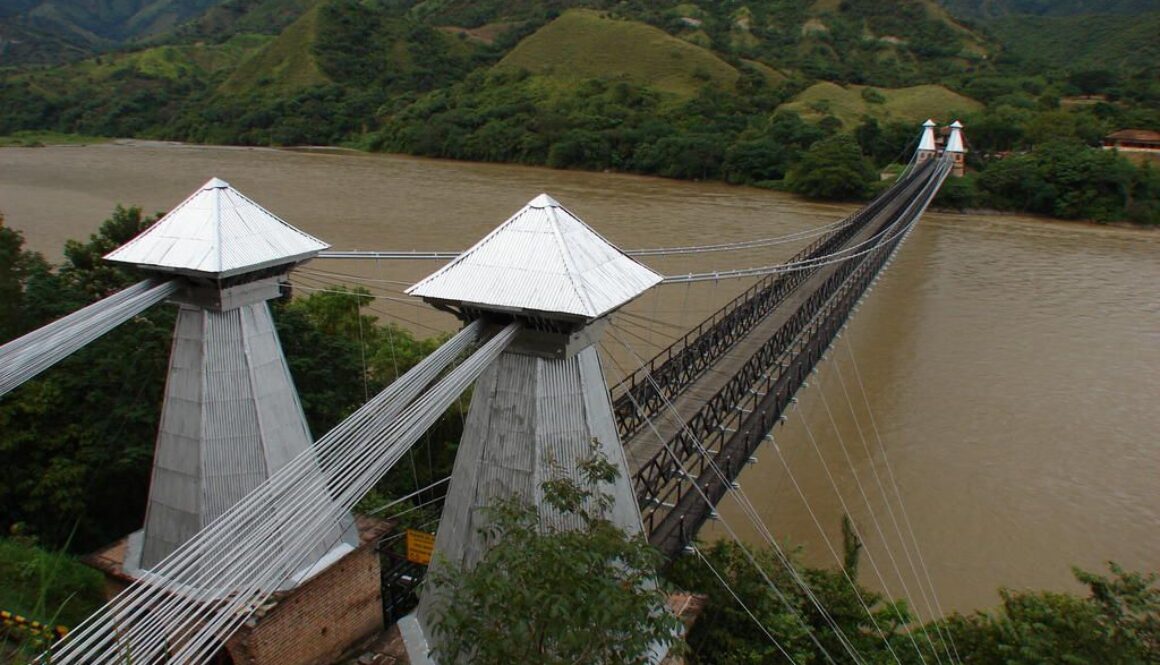 The Western Bridge, west of Medellin, Colombia.
