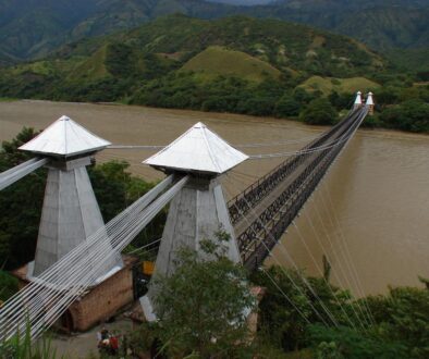 The Western Bridge, west of Medellin, Colombia.