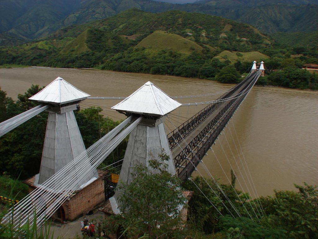 The Western Bridge, west of Medellin, Colombia.