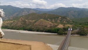 The Western Bridge, Colombia, built by a drunk engineer.