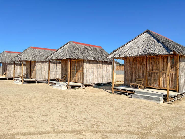 Cabanas in Cabo de La Vela, Guajira Colombia.