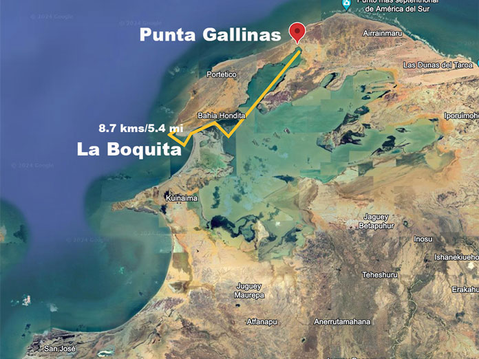 Map of La Guajira