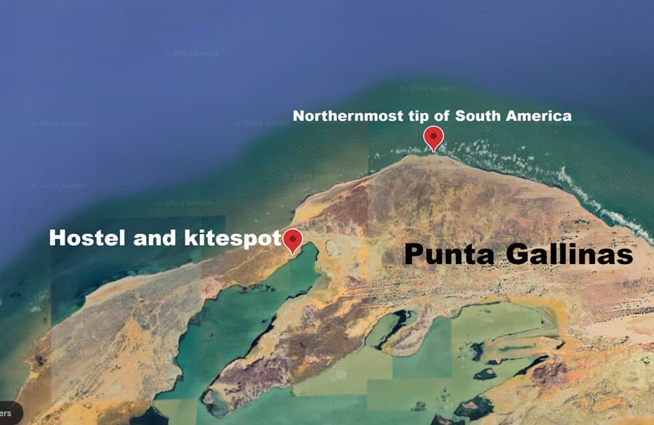Punta Gallinas northernmost tip of South America